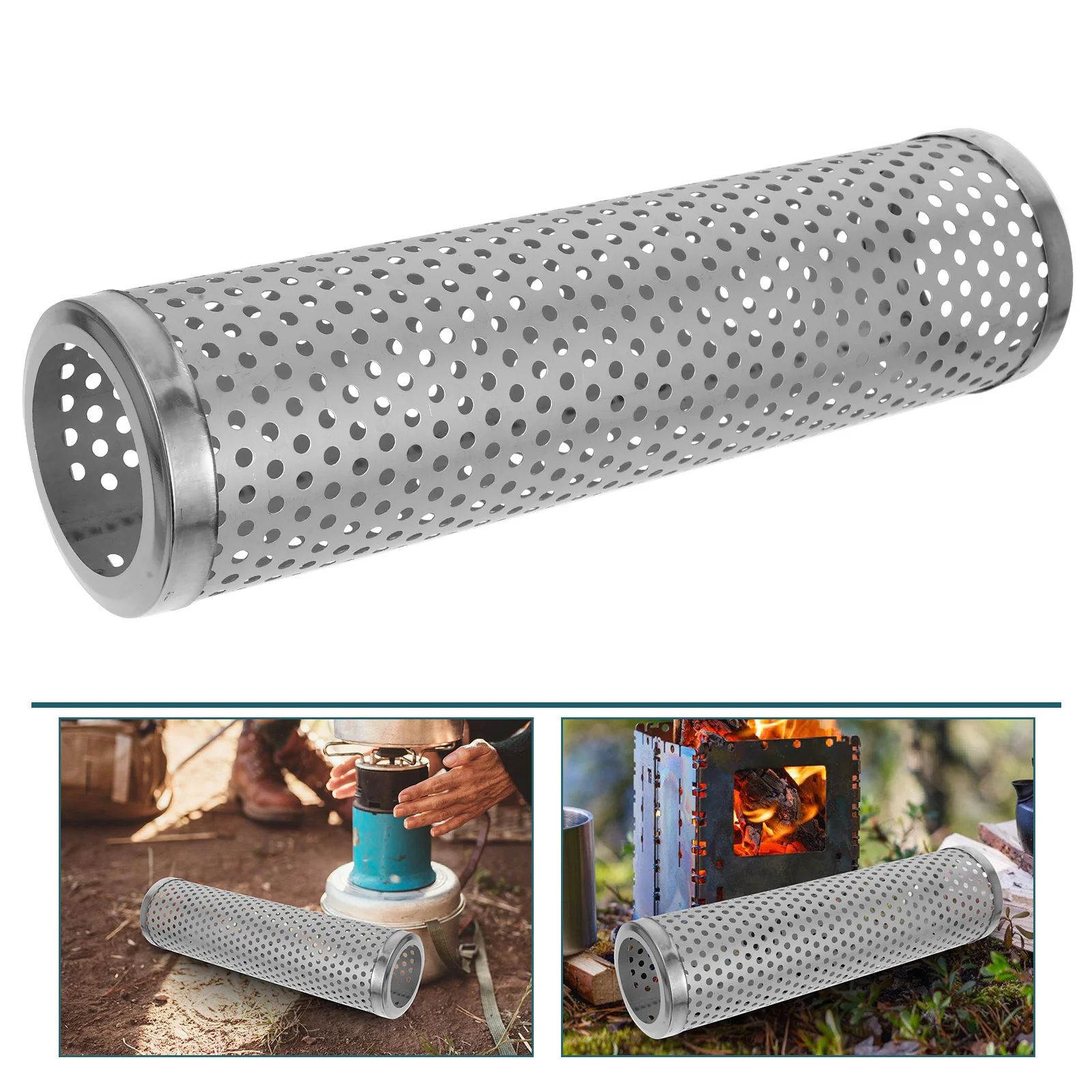 

Heat Resistant Stove Pipe Protection Sleeve for Outdoor Camping Tent Stoves Chimney Insulation Guard with Edge Wrapped Safety