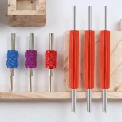 

6Pcs Dual Head Core Detach Tool Air Conditioning Spool Remover Durable Efficient for Various Vehicles Dual Head Core Remover