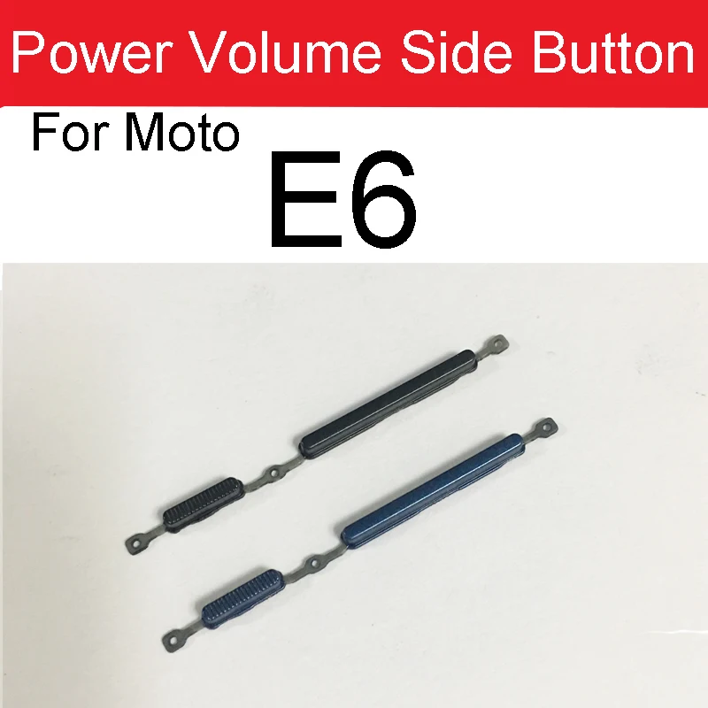 Power Key + Volume Up Down Side Button For Motorola Moto E7 E6 E6i E6s E4 E5 Plus E 2020 Volume Power Switch Replacement Parts