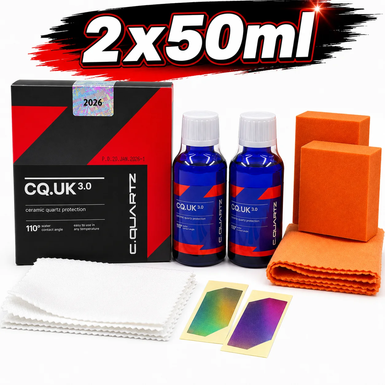 Car Ceramic Coating CAR CQUARTZ UK 3.0 Based Nanotechnology Bonds To Paint Glass Metal and Plastic Paint Care CQ UK 3.0