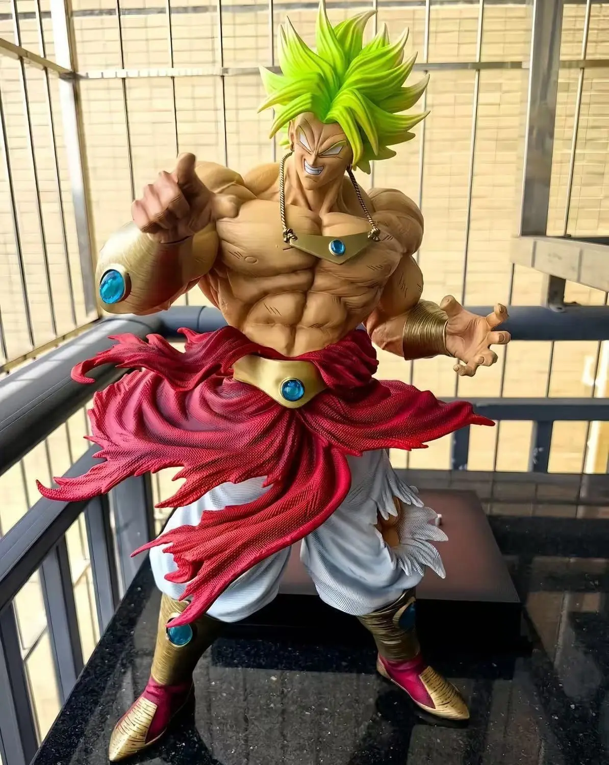 Dragon Ball Z Broly Anime Figure GK Ssj3 Broli Super Saiyan PVC Action Figurine 21cm/8.27 inch Statue Collection Model Toy Gift