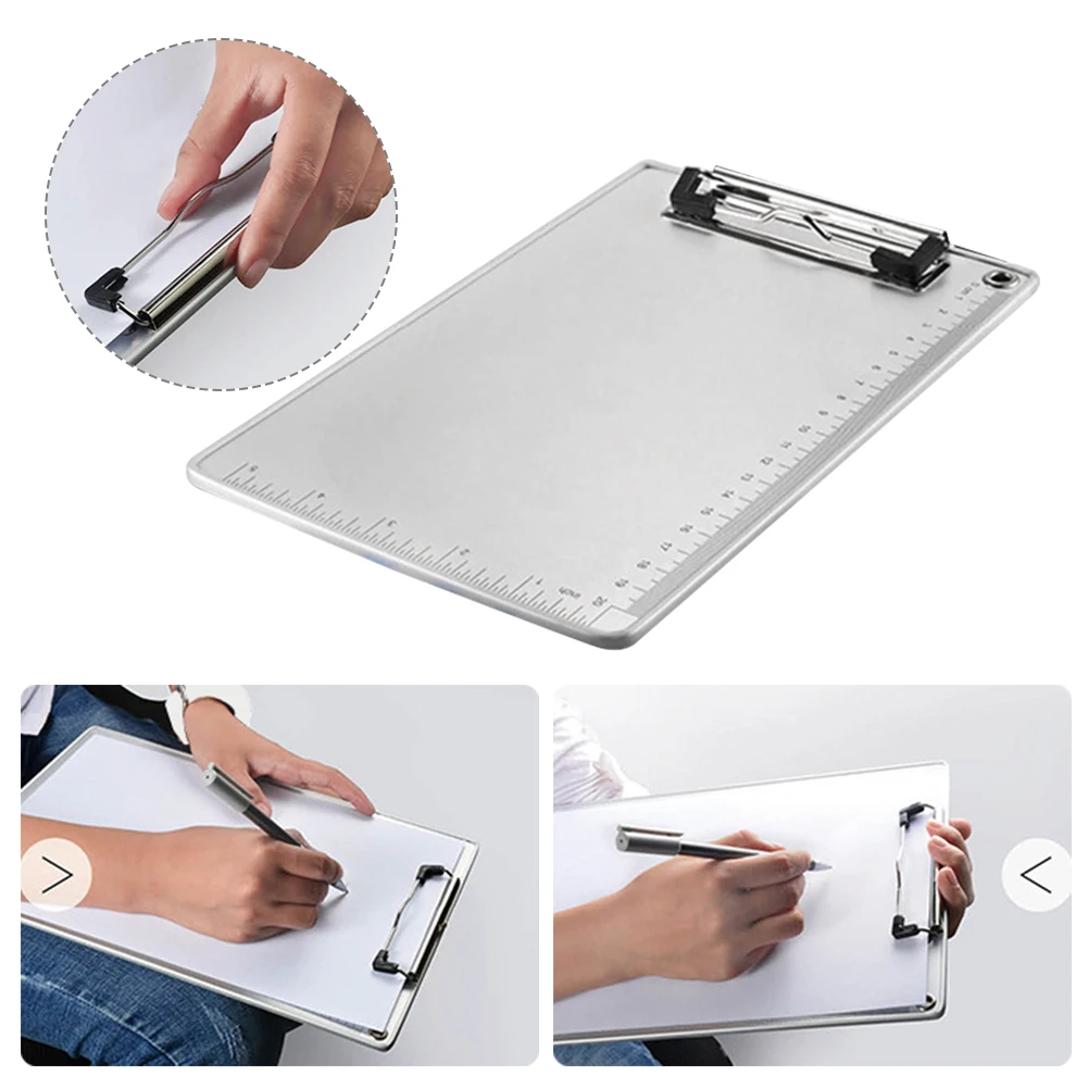 A5 Accessories Storage Non Slip School Home File Document Writing Pad Clipboard Folder Aluminum Alloy Office Supplies Paper Clip