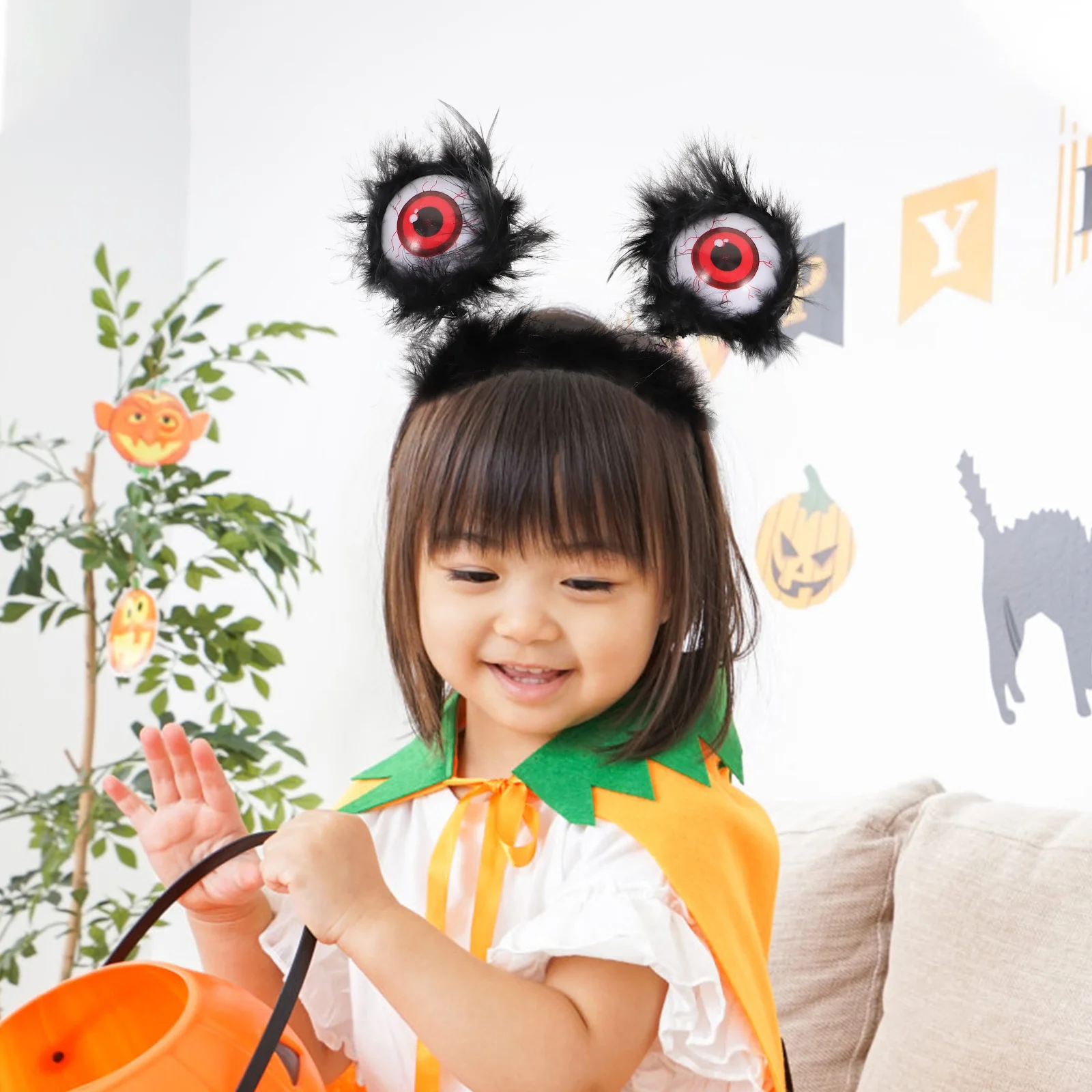 

2pcs Eyeball Headb Halloween Hair Accessories Scary Headdress Costume Plastic Resin Large Eyes Masquerade Party Prom Festival