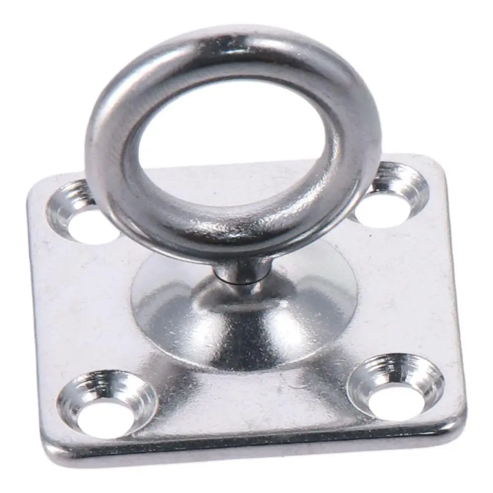 Stainless Steel Ceiling Hooks Silver 35mmx15mm Rotating Ceiling Hooks Pad Ceiling Mount,Door Mount U Hooks for Seawater