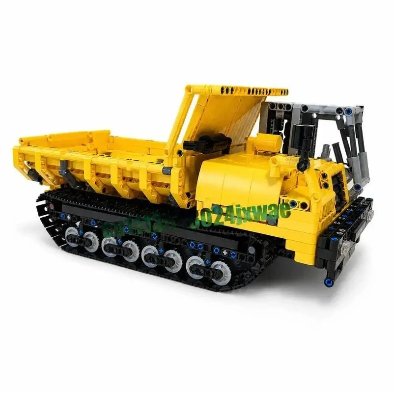 1518PCS Mechanical Large Tracked Dumper Engineering Construction Vehicle Custom Building Blocks DIY Assembly Educational Gifts