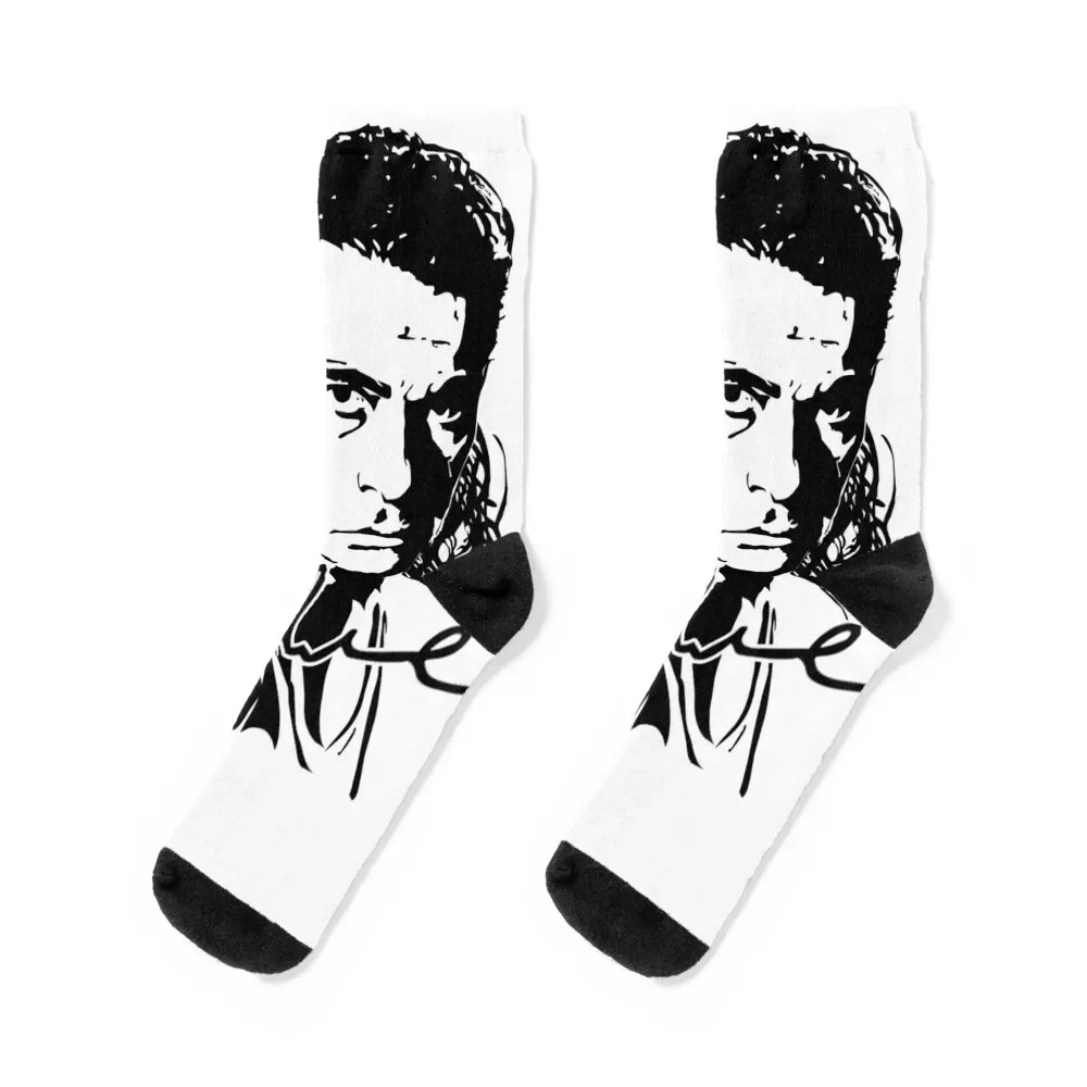 

Jean Claude Van Damme Ink Portrait Socks summer shoes funny gifts sports stockings Women's Socks Men's