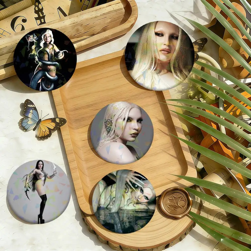 

Коллекционная круглая брошь-значок C-Cobrah Torn с лазерной гравировкой, подарок для косплея, украшение для одежды и рюкзаков