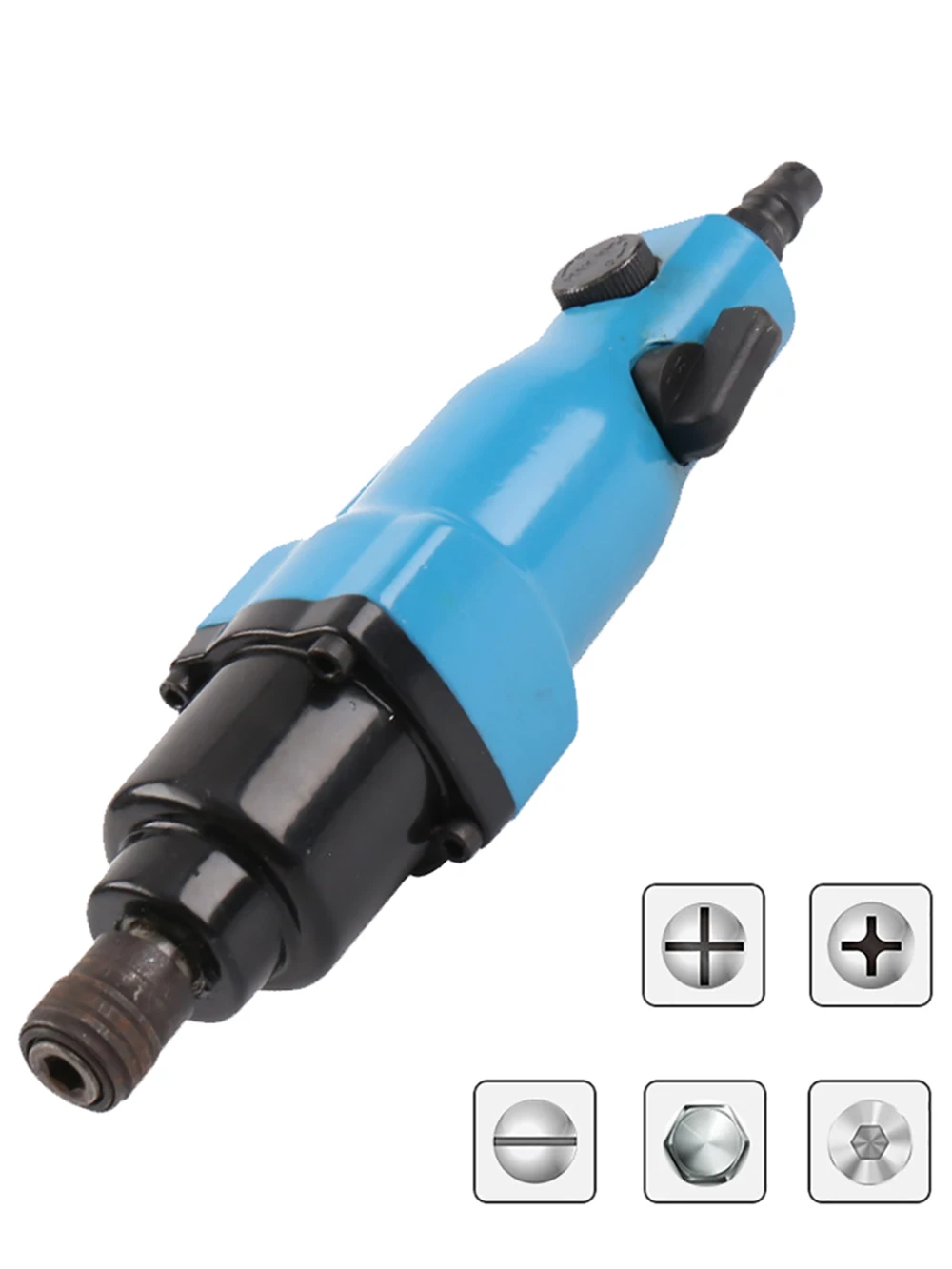 

Industrial Grade Pneumatic Screwdriver Air Drill 9600RPM Rotation Speed Adjustable High Torque 180N.M 1/4 Inch Interface CW/CCW