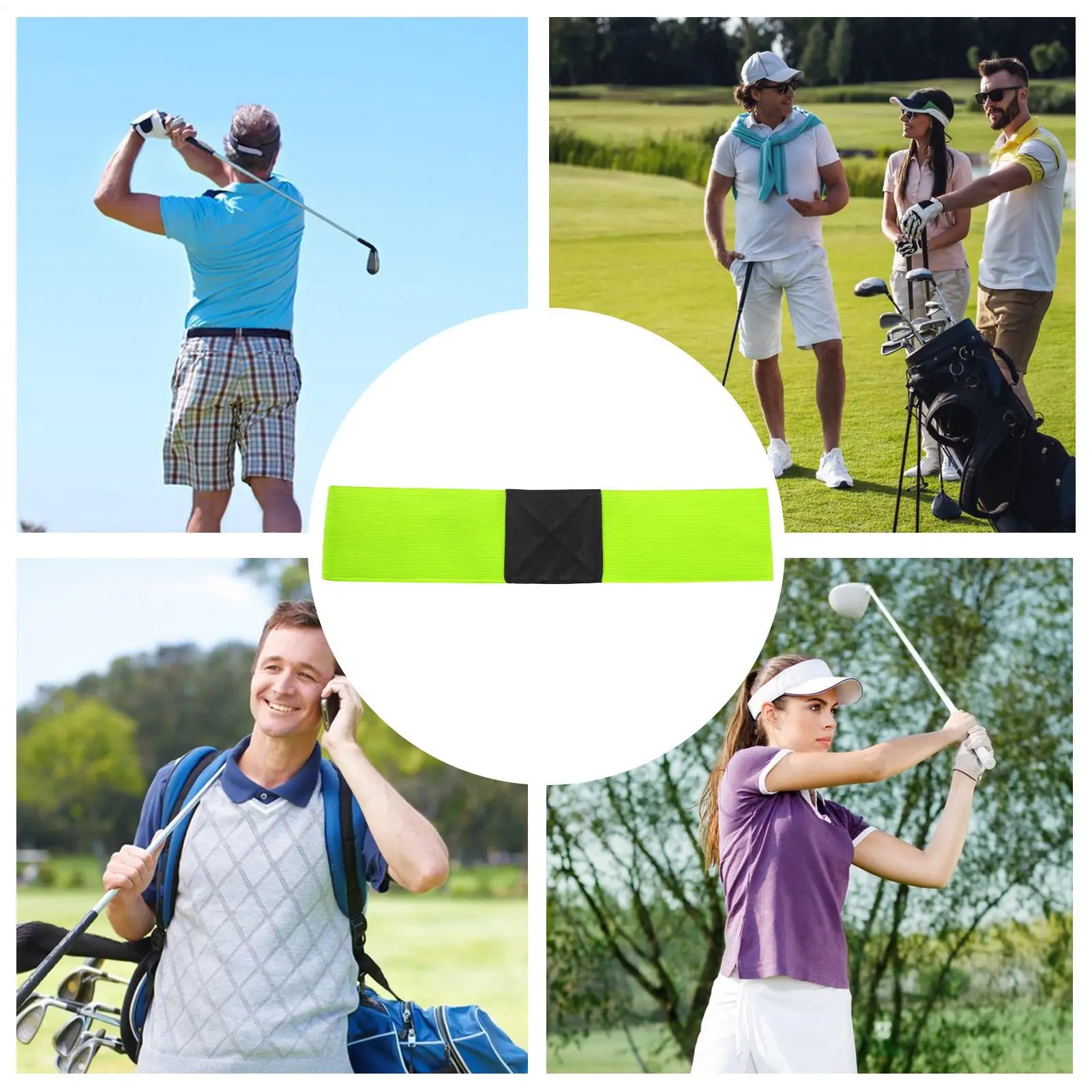 Golf Swing Band Portable Elastic Alignment Band Golf Swing Trainer For Indoor Backyard Recreation Entertainment Sports