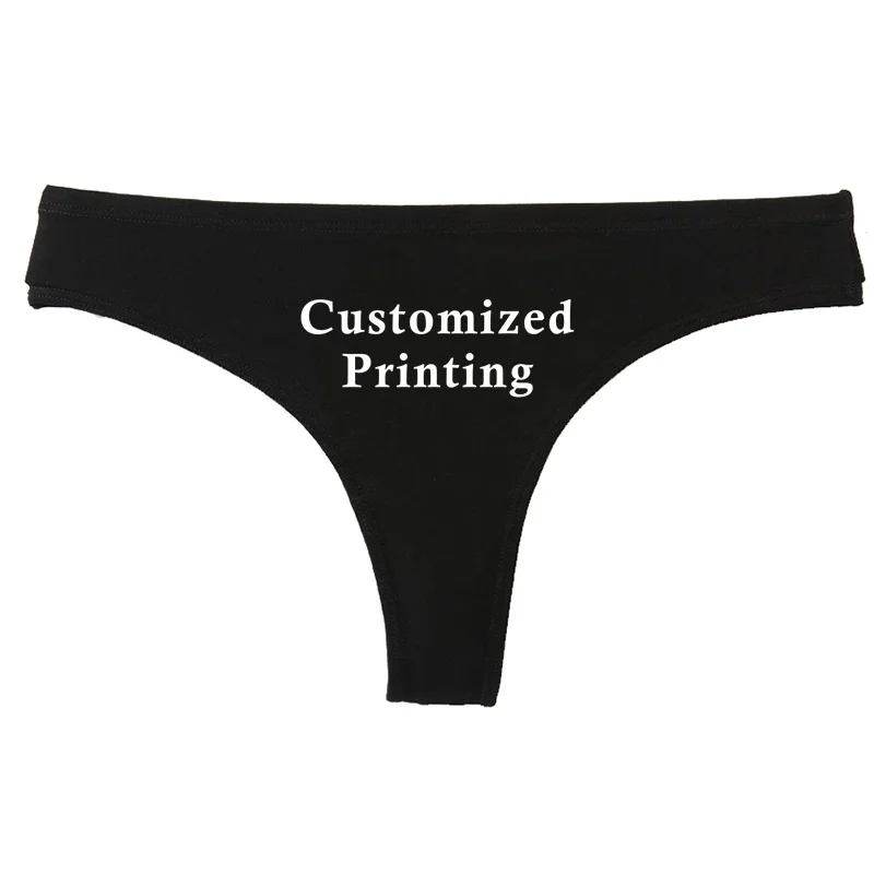 Custom logo Images & Texts Cotton G-String Personalized Customized Sexy  Panties Funny Cute & Sexy Lingerie Women's Underwear - AliExpress 200574005