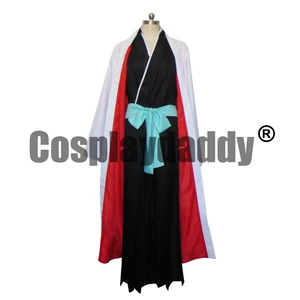 Em estoque lixívia shunsui kyōraku shunsui kyoraku capitão da 8a divisão shinigami quimono shihakusho cosplay traje 12 principais vendas capitão yami - №1