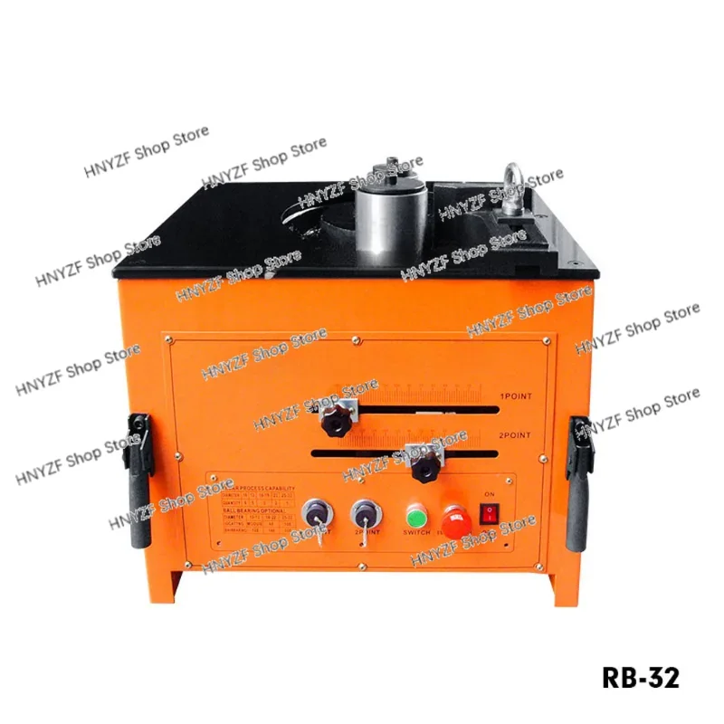 RB25/RB35 Rebar Bending Machine 220V/110V 1700W/1800W Desktop Hoop Bender angle 0-180° Bending diameter 6-25mm foot switch