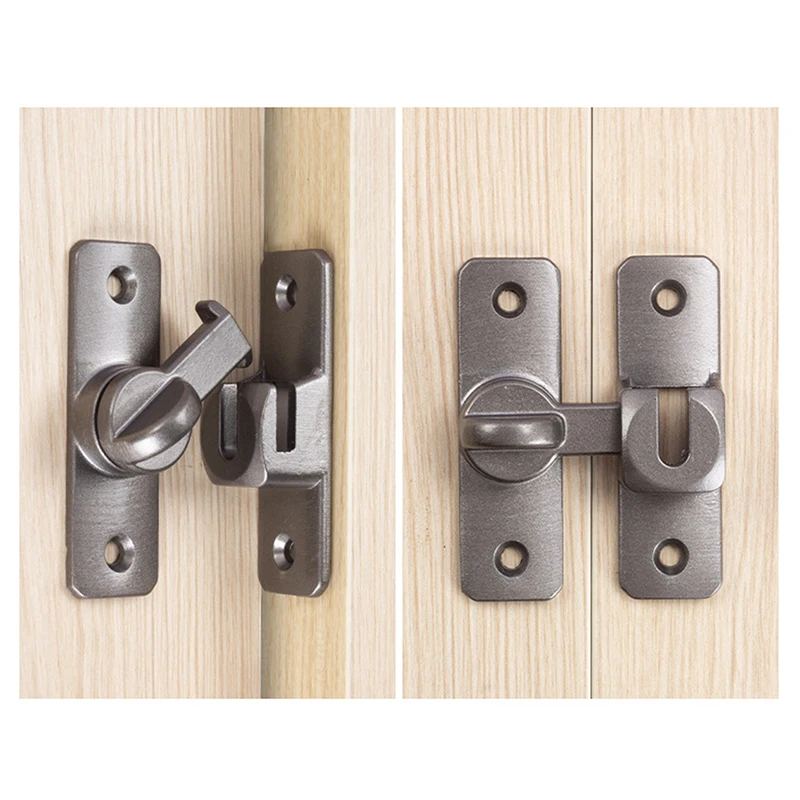 Heavy - duty Zinc Alloy Door Latch & Bolts - 90 or 180 Degree - Quick & Easy Install