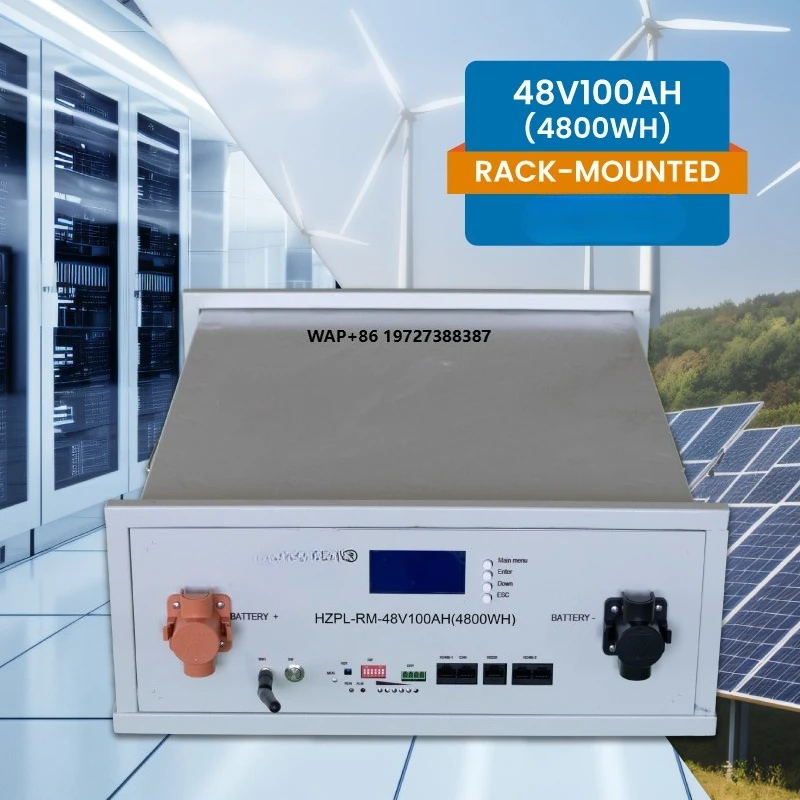 

Rack Mounted Lithium Ion Battery 48V 100AH Solar Storage LifePo4 Battery Home Energy Storage System
