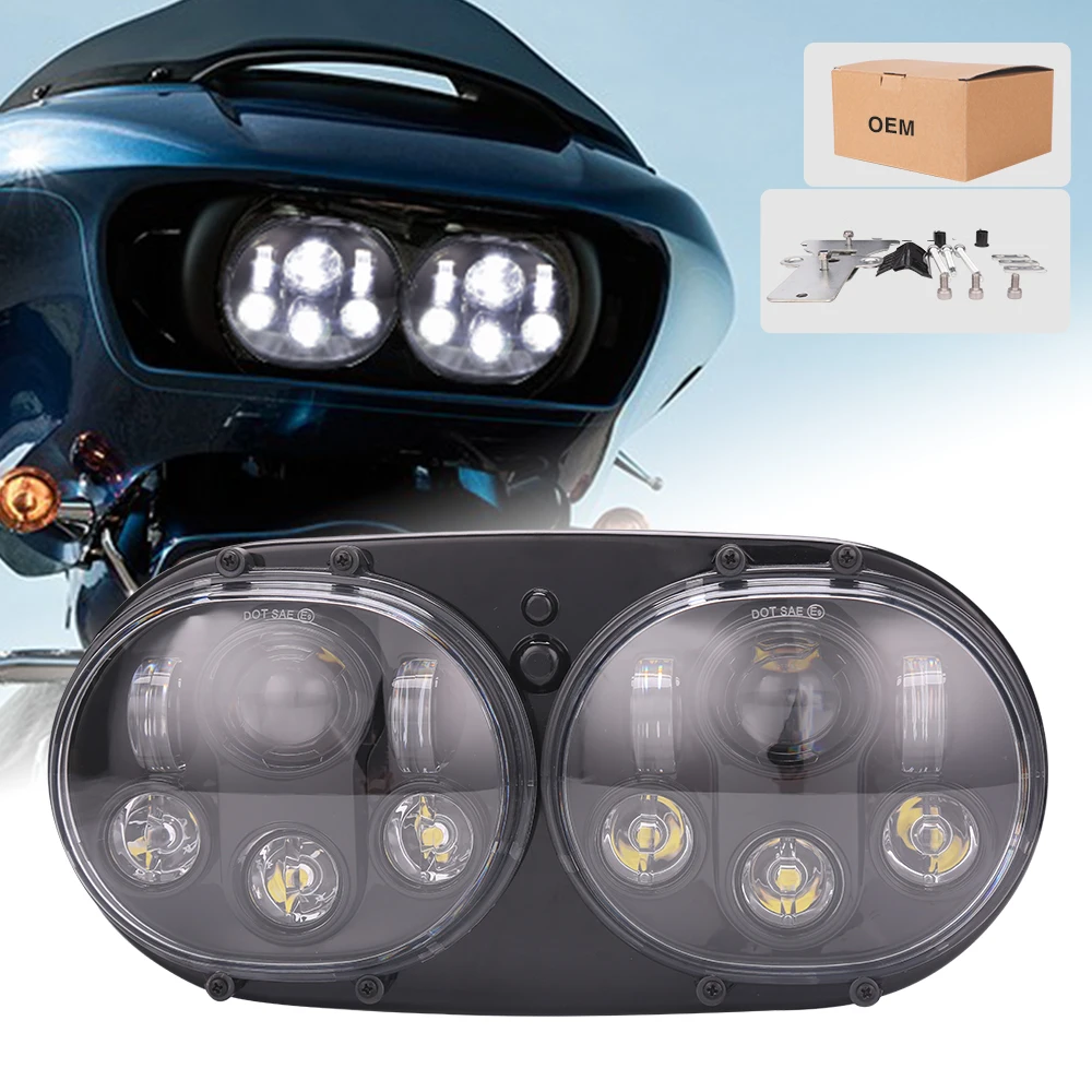 For Harely E Bike Brackets China Headlight Motorcycle Chopper Double Tum Headlight Wiring Harness Double Head Light