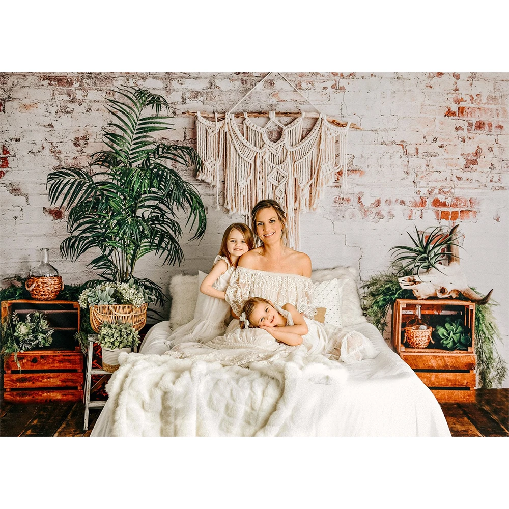 Boho Wonder Wall Photo Background Adult Birthday Kids Portrait Photography Backdrop Wedding Bride Shower Photo Studio Props