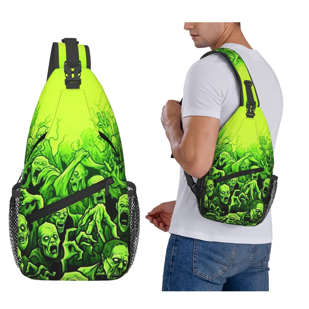 

Призрачный череп с принтом светящийся ужас ночь Хэллоуин нагрудная сумка мужской рюкзак через плечо на слинге нагрудная сумка походная рюкзак сумка на плечо
