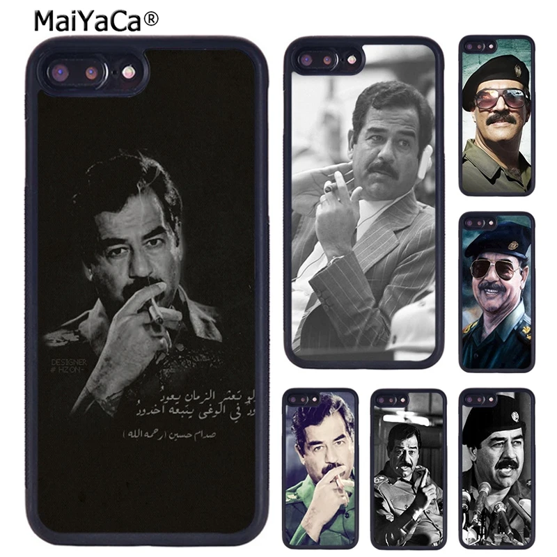 MaiYaCa Arabic Iraq Saddam Hussein Phone Case For iPhone 16 15 14 XR XS 11 12 13 Pro MAX Plus coque Cover Shell