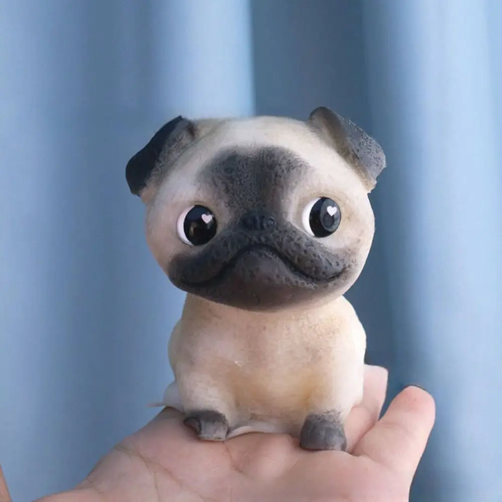 かわいいスローリバウンドシュナウザー人形スクイーズおもちゃ動物漫画シミュレーション犬スクイーズおもちゃソフトミニ犬フィジェットおもちゃ大人