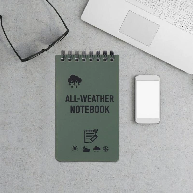 DXAB Weather Proof Notebook Washingtones Notebook Alle Wetterpapier Notebook für Büro