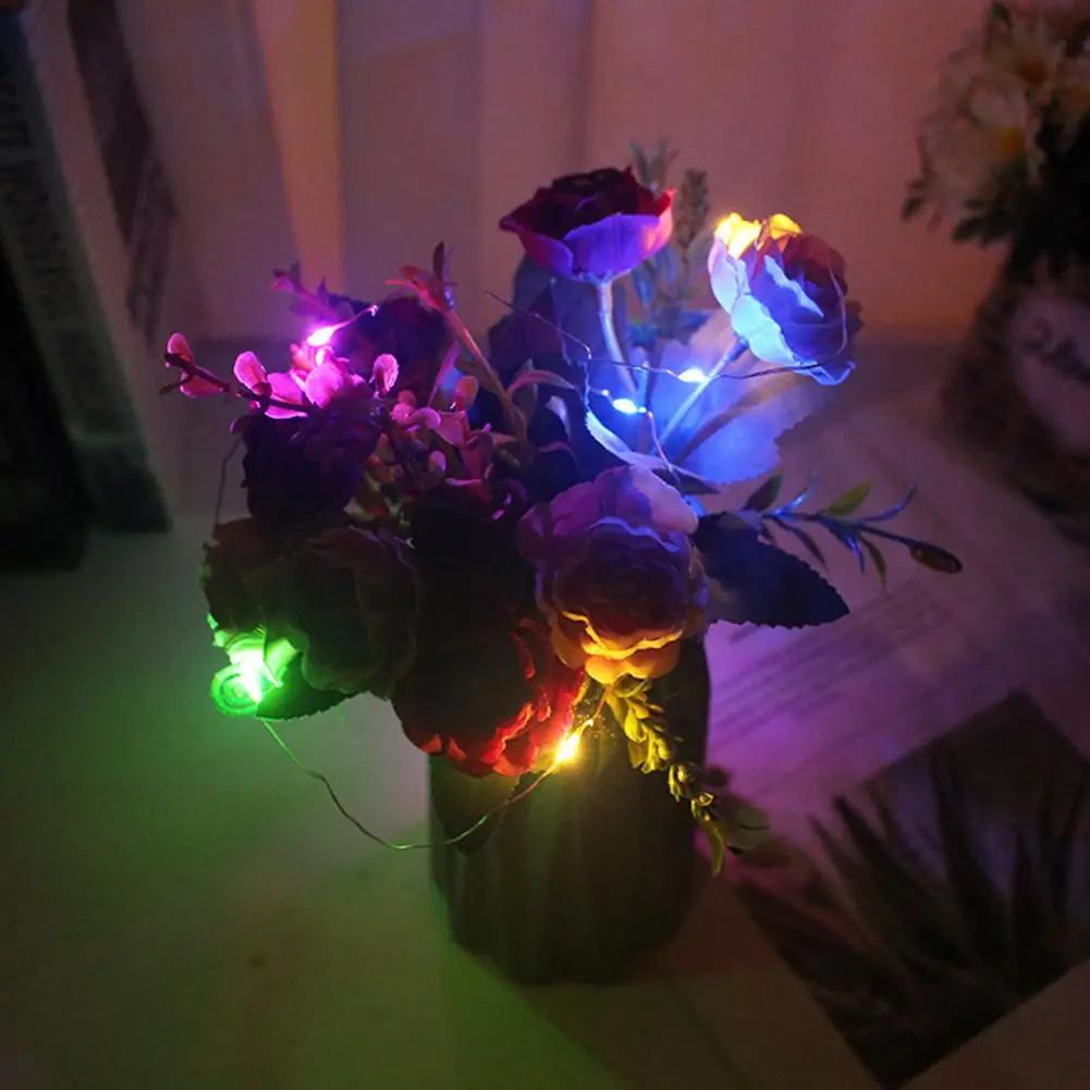 Fairy Lights Led String Lights 3 Mode Waterproof Bendable For Christmas Vase Living Room Bedroom Garden Holiday Decoration Lamp