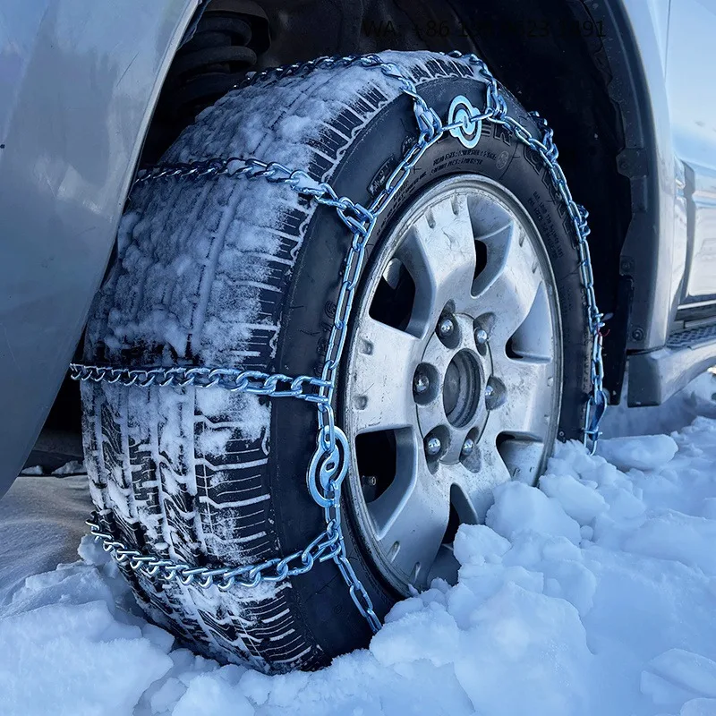 11JM Emergency Snow Chains, Anti-Skid Tire Cover Chain for Vehicle Slippery Snowy Icy Road Winter Protection