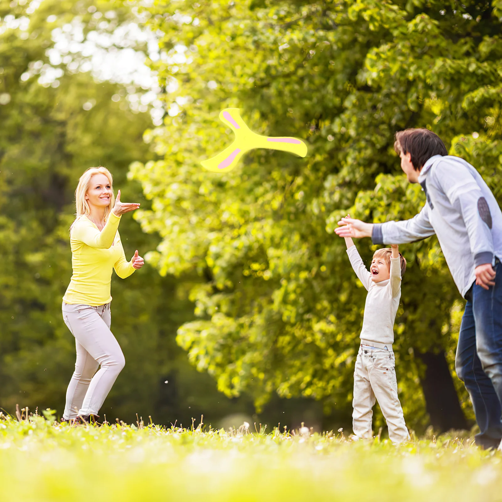 2 Piezas de Boomerang de Eva Suave de Retorno Rápido para Niños, Juego Deportivo al Aire Libre, Actividad de Juego Infantil, Juguete de Retorno para Niños