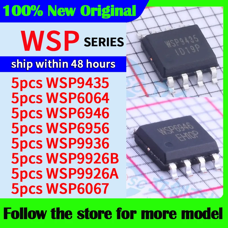 

5pcs/lot WSP9435 WSP6064 WSP6946 WSP6956 WSP9936 WSP9926B WSP9926A WSP6067 High quality New