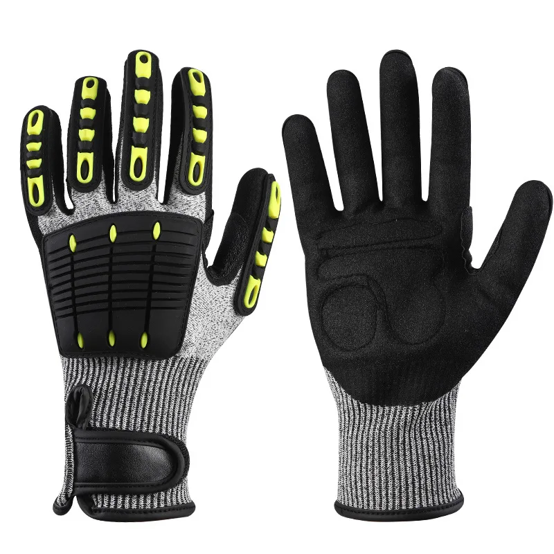 Anti-collision anti-cutting labor insurance gloves Five-level anti-cutting thickened wear-resistant anti-smashing shock-absorbin