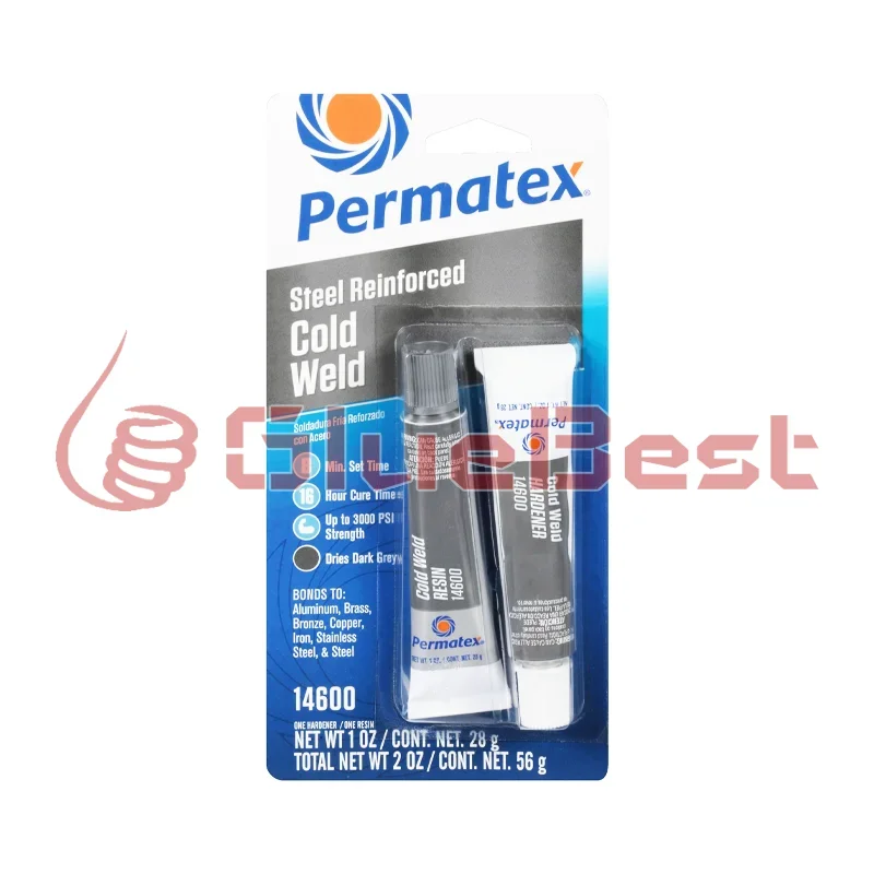 Permatex 14600 Two-Part Cold Weld Curing Agent for Metal Repair Bonding for Automotive and Industrial Use Original Product