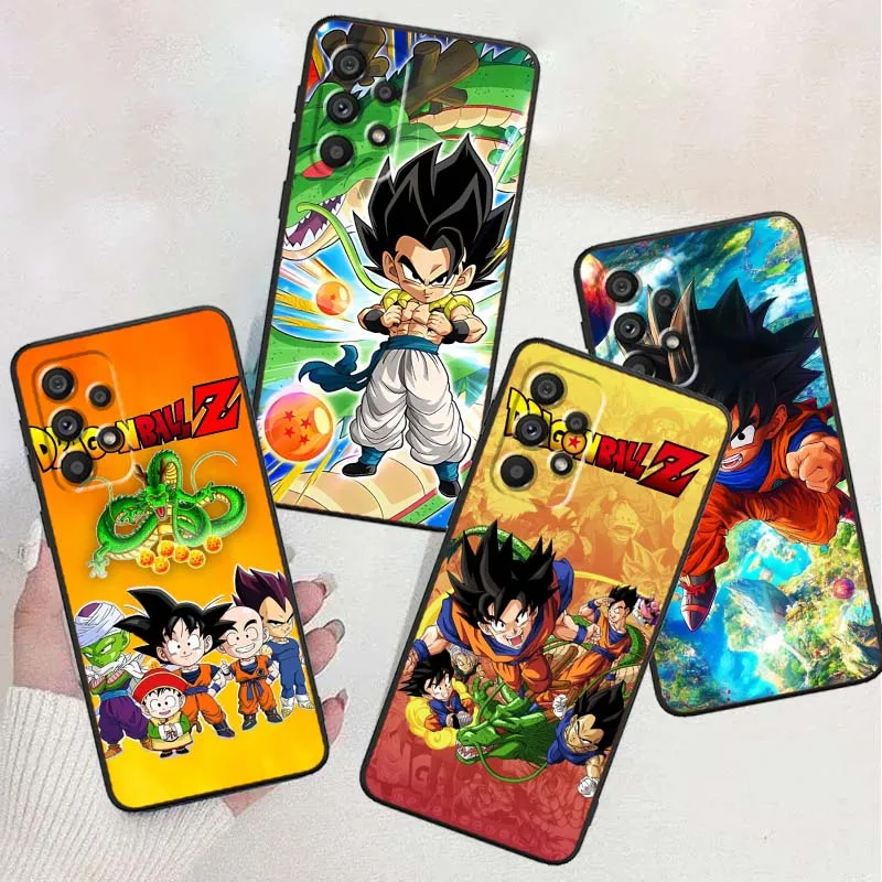 

Trendy Anime Son Goku For Samsung A73 A72 A71 A55 A54 A53 A52 A51 A13 A22 A16 A15 A12 A14 A05 A06 5G Black Phone Case