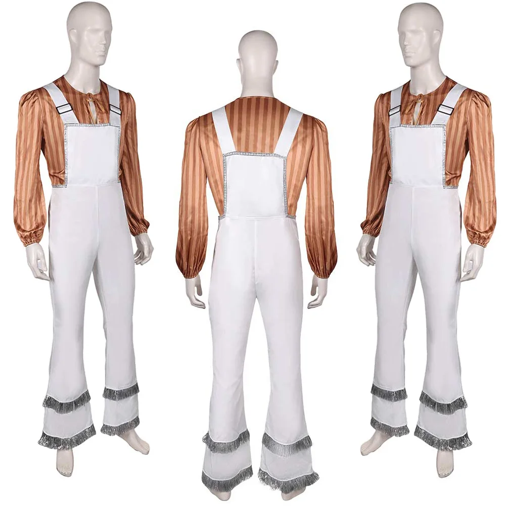 Fantasia Bjorn Cosplay Vintage Disco Clothing Retro 1970s Band Disfraz Costume Men Fantasy Halloween Carnival Party Cloth