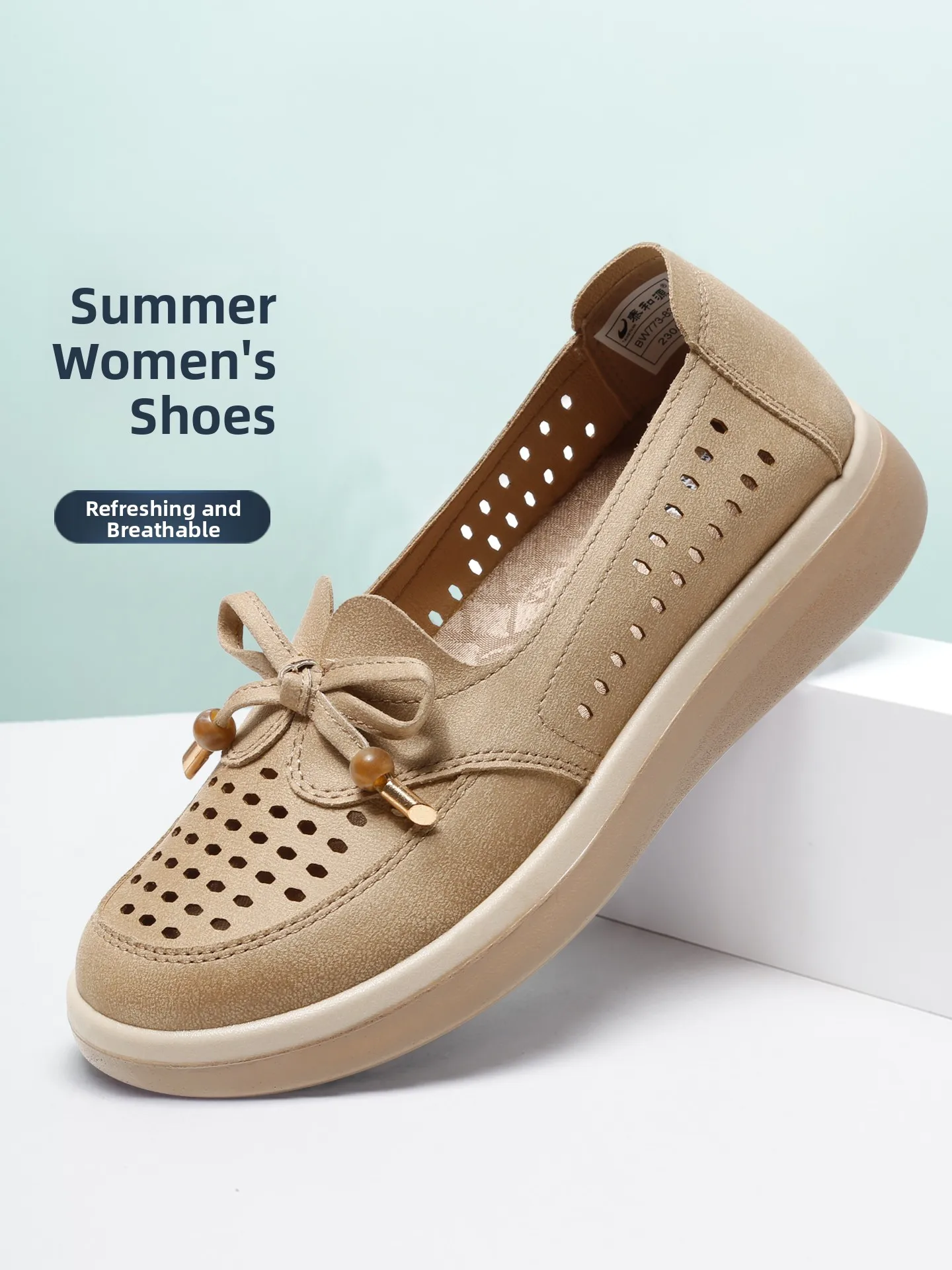 old-beijing-cloth-shoes-women's-summer-hollow-out-slip-on-comfortable-soft-bottom-casual-knot-breathable-shoes