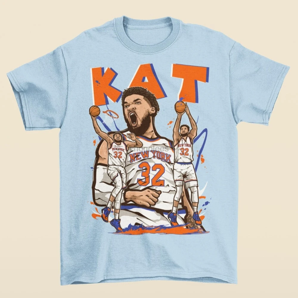 Karl-Anthony Towns KAT Cartoon Style New York T-Shirt