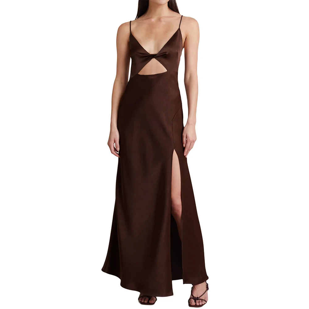 Kleider Frühling Sommer Sexy Anständige Ausschnitt Ärmellose V-ausschnitt Midi Party Etuikleider Für Frauen