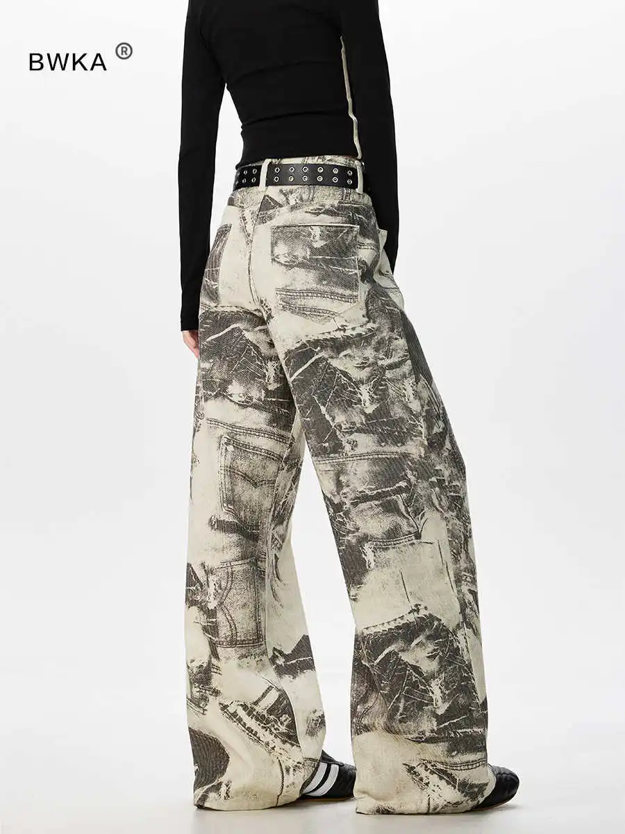 

Женские мешковатые рваные джинсы Y2k Harajuku, винтажные джинсовые брюки 90-х годов, японский стиль 2000-х годов, джинсы в стиле хип-хоп, брюки, одежда оверсайз, 2025 г.