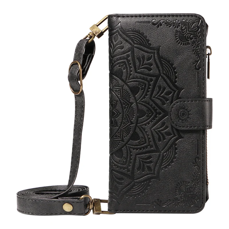 Capa Magic 8 7 6 Pro 600 400 Lite Long Strap Zipper Wallet C