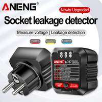 ANENG AC27 Socket Leakage Detector EU/US Circuit Checker RCD Current 30mA Phase Meter Electroscope Data Hold Polarity Tester