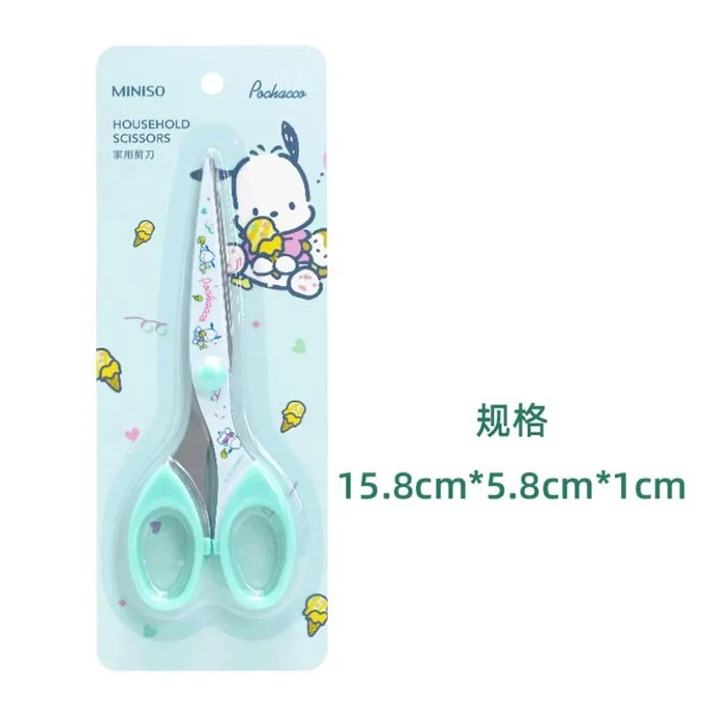 Imagem -03 - Sanrio Kuromi Melody Pochacco Art Scissors Segurança Paper Cutter Utility Knife Material Escolar Papelaria Presentes Pcs por Lote