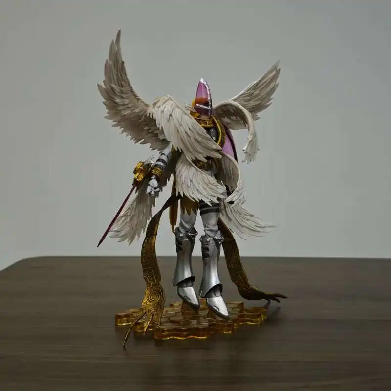 22cm Digimon Adventure Figure Holy Angemon Figures Angemon Anime Figurine Model Collect Desk Decoration Kid Toy Birthday Gift