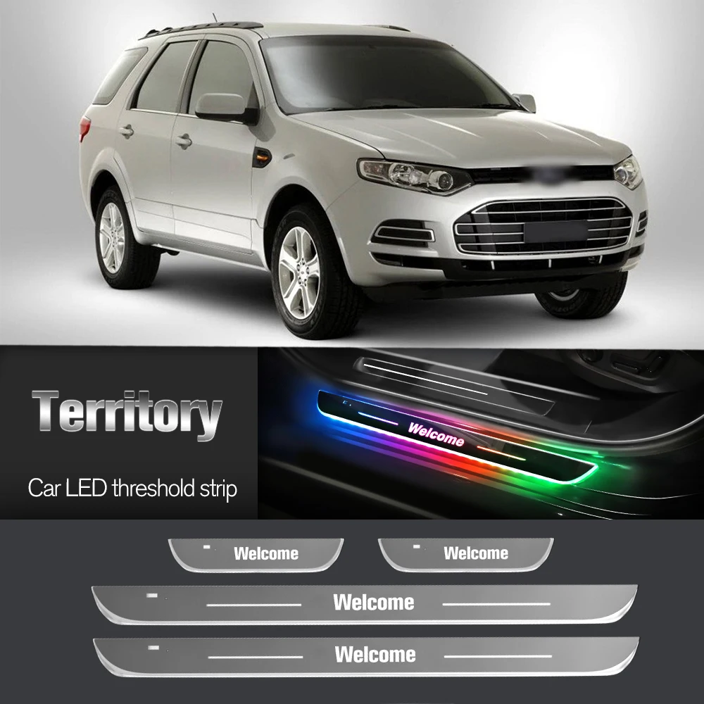 

Car Door Sill Light For Ford Territory SX SY 2004-2010 2006 2007 Customized Logo LED Welcome Threshold Pedal Lamp Accessories