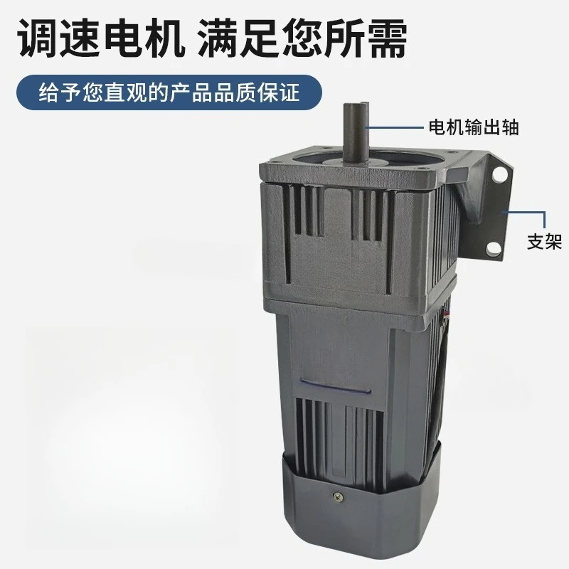 Single Phase 220V Variable Speed Gear Motor 15W for Folding Box Sealing Machine Customizable Reducer