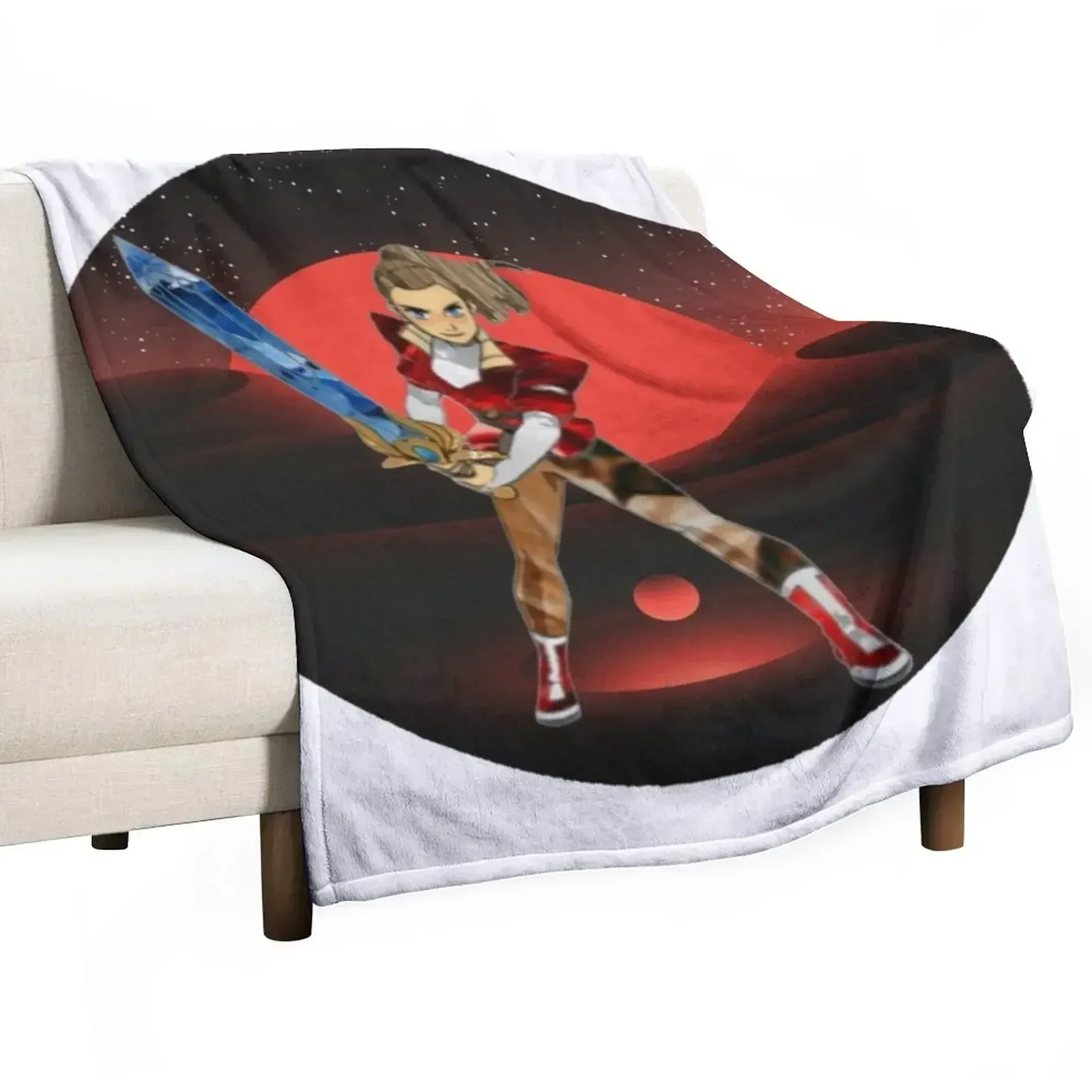 Adora Final She-Ra Fanart Merch Princess Throw Blanket Cute Plaid Soft Big Blankets