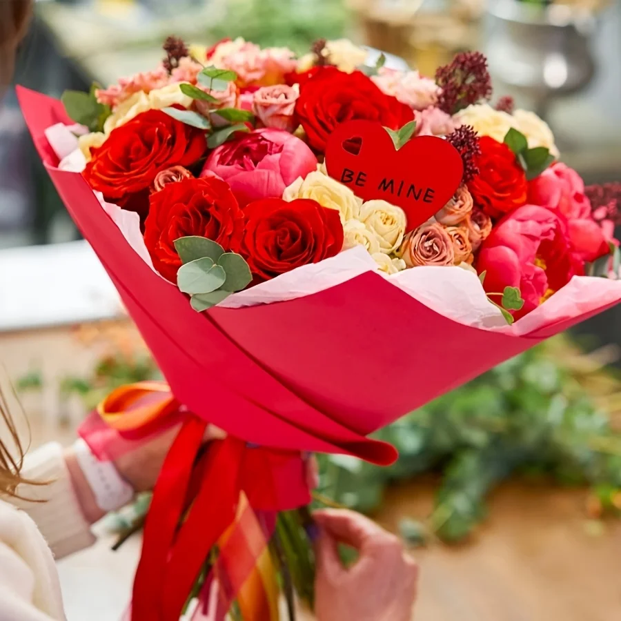 100 قطعة من العلامات الورقية على شكل قلب أحمر - زفاف أنيق، عيد ميلاد، الذكرى السنوية، عيد الحب، السنة الجديدة، بطاقات هدايا التخرج #6