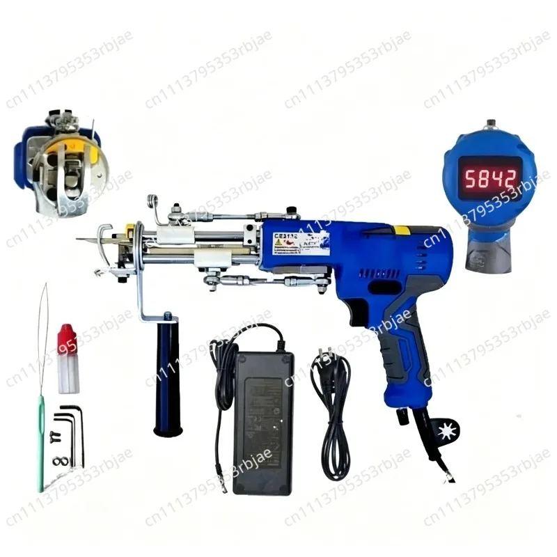 For AK 2 IN 1 Electric Carpet Tufting Gun Tufting Machine withDigital Display andLight Tufting KitCarpet WeavingFlocking Machine