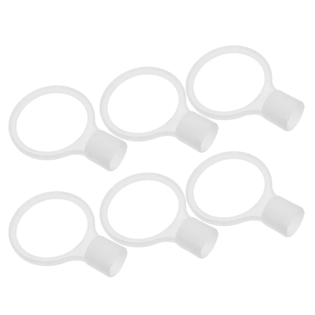 

6pcs Traffic Connector Safety Road Cone Chain Link Plastic Barrier Connector Secure Safety Cone Accessories For Parking