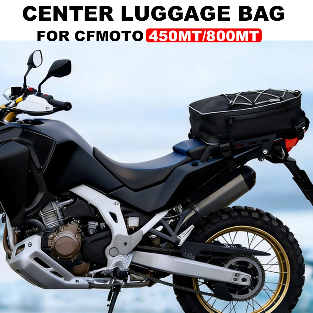 Motorcycles Luggage Rack Tail Bags For CFMOTO 450MT/ 800MT Rear Seat Luggage Storage Bag With Shoulder Multi-Functional