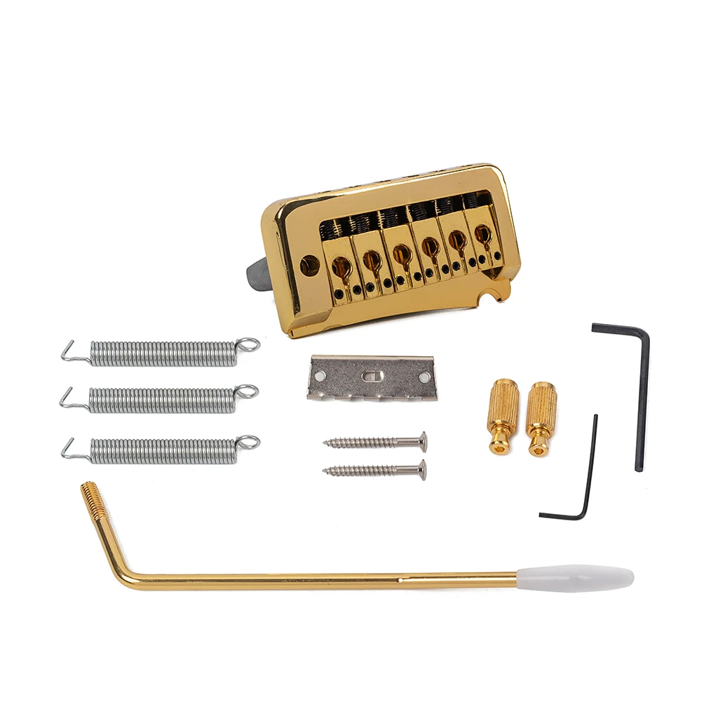 Electric Guitar Single Locking Tremolo Bridge Stable 6-String Trem System with Whammy Bar