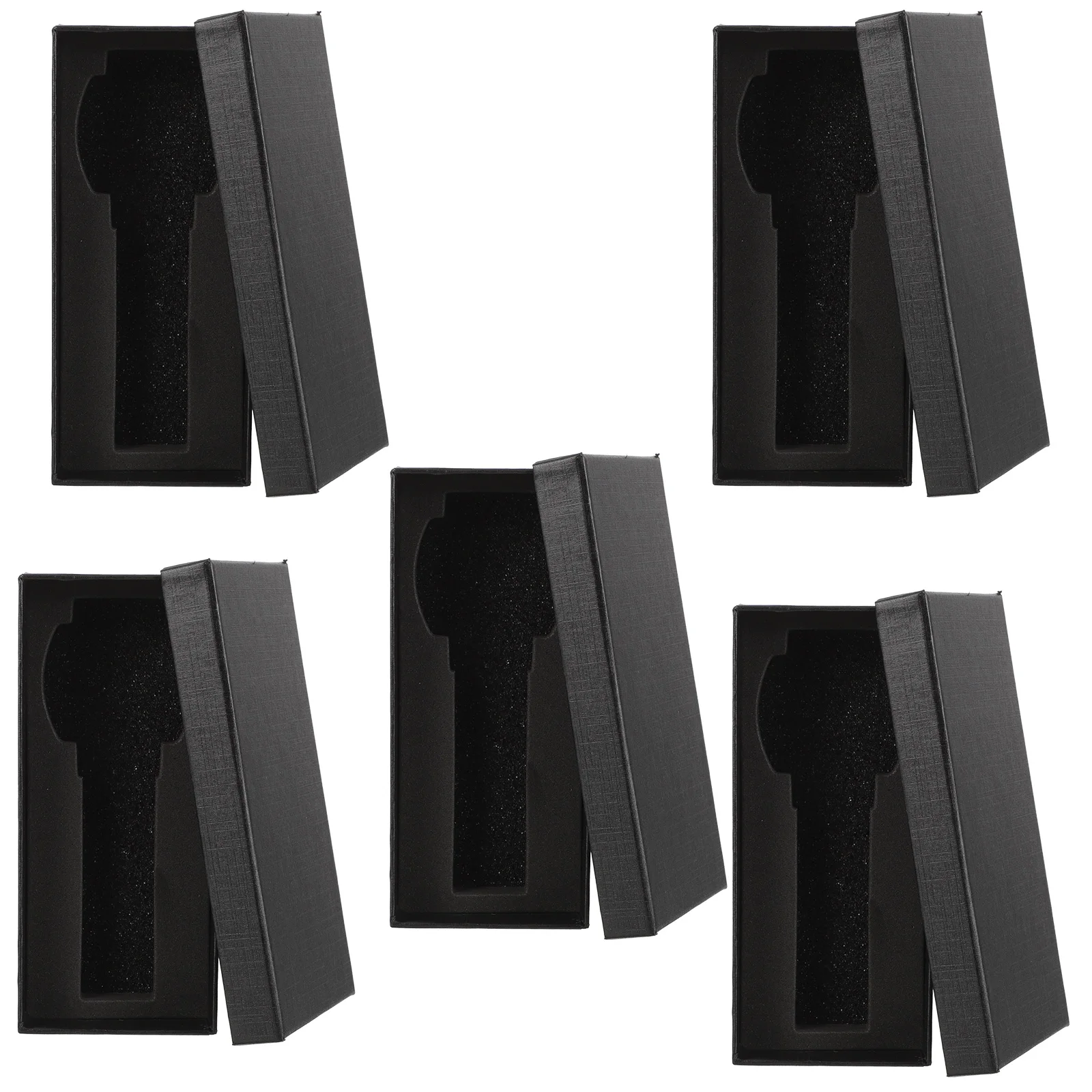 

5 Pcs Watch Gift Box Paper Jewelry Display Carton Holder Portable Storage Jewelry Organizer Rectangle Desktop