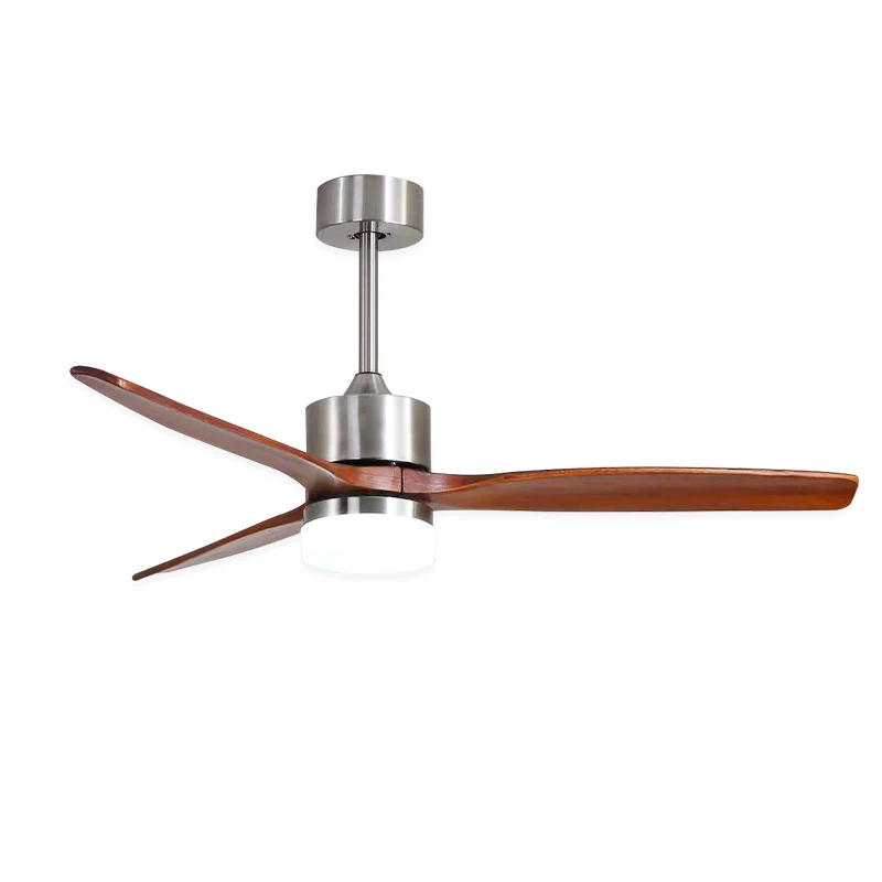 مروحة سقف خشبية على الطراز مع محرك خفيف عالي الطاقة صامت مثالية لمراوح أسقف غرفة المعيشة وغرفة النوم